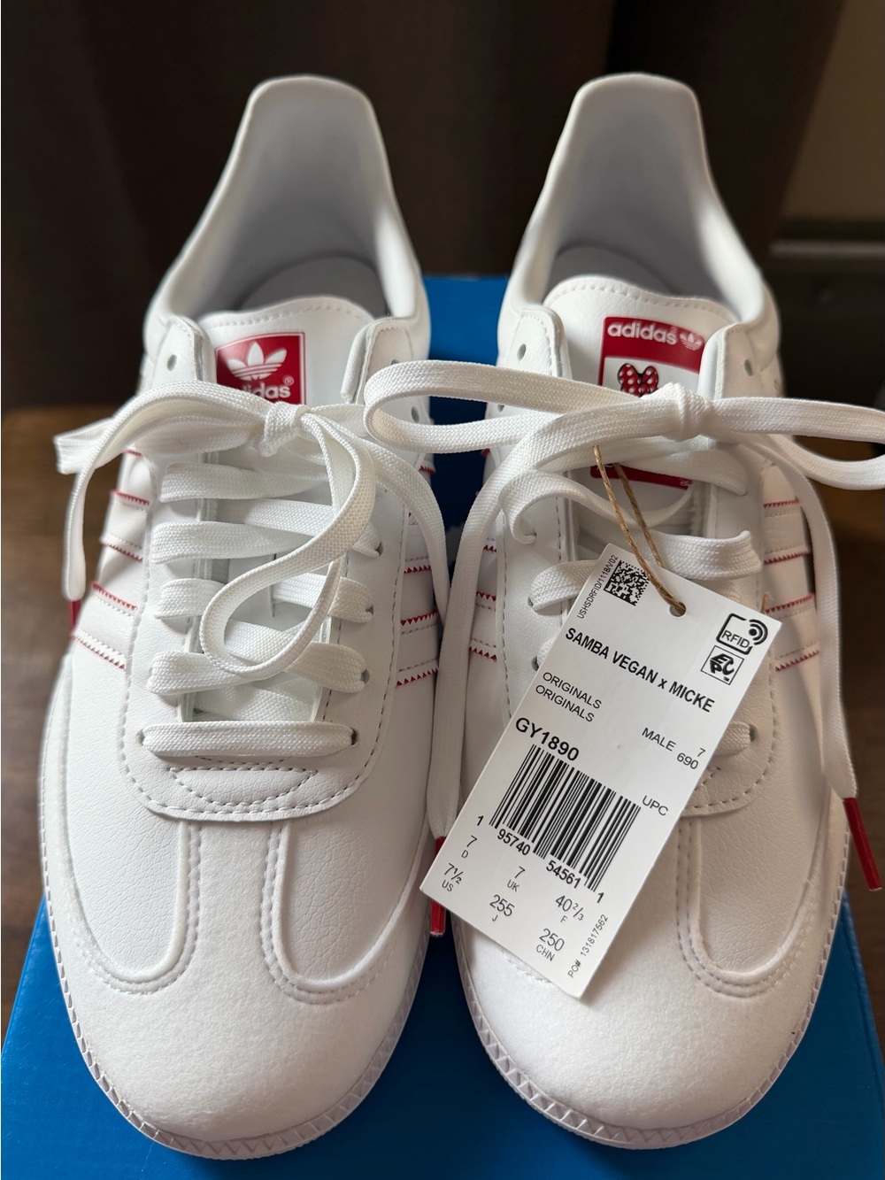 adidas Samba Vegan x Mickey — White with Red Accents Men’s Sneakers
